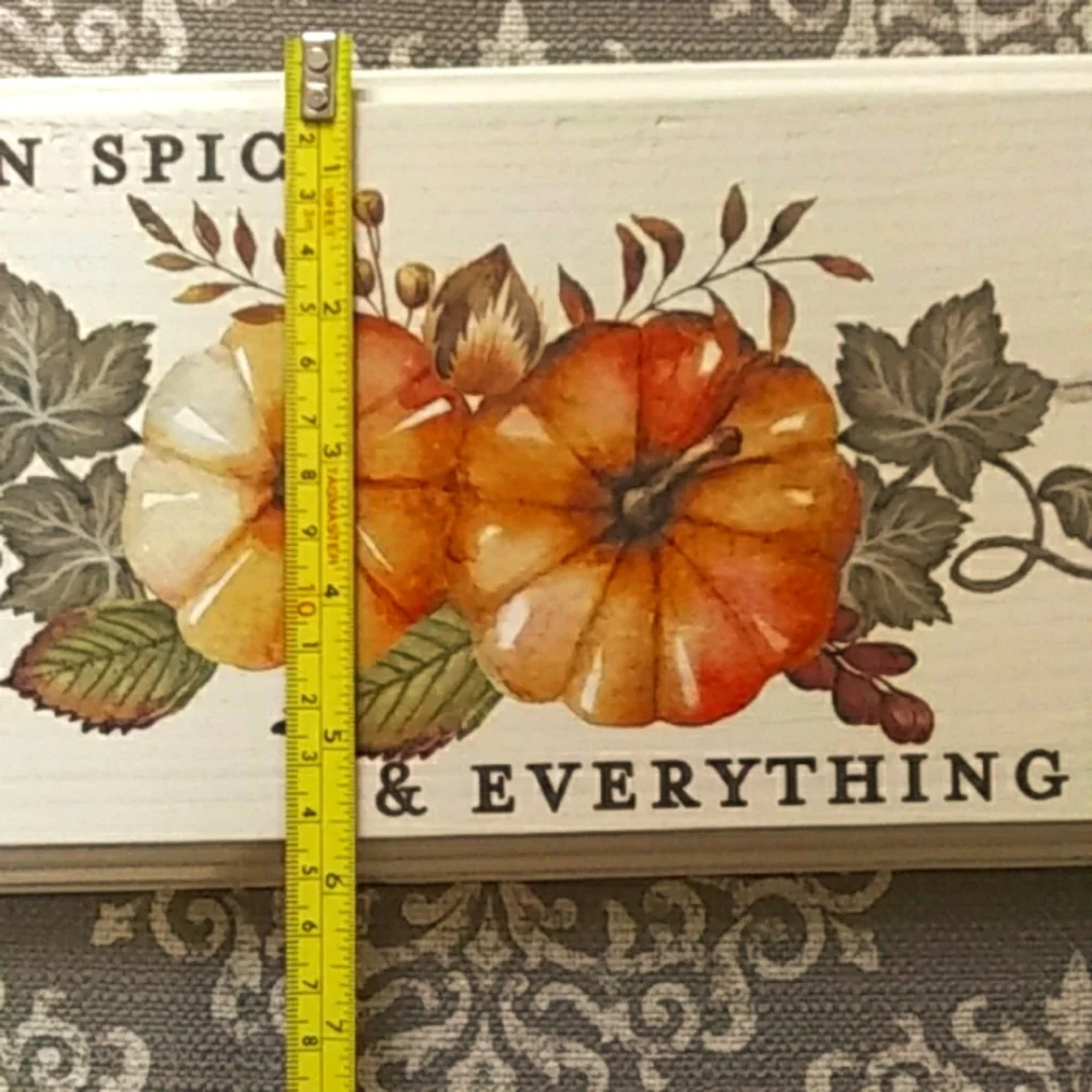 Pumpkin Spice & Everything Nice Handmade Wood Sign/Decor NWOT 💚HOST PICK💚